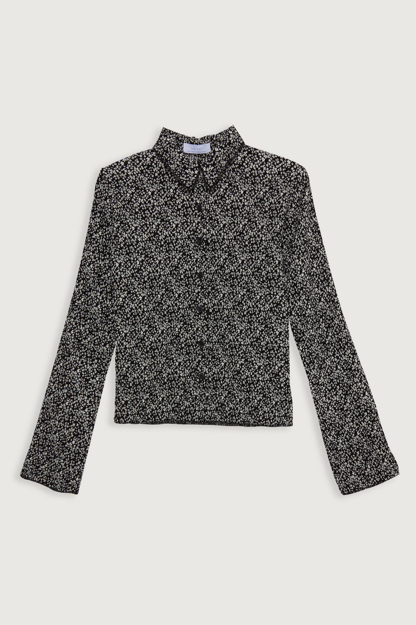 FLORAL PLEATED SHIRT
