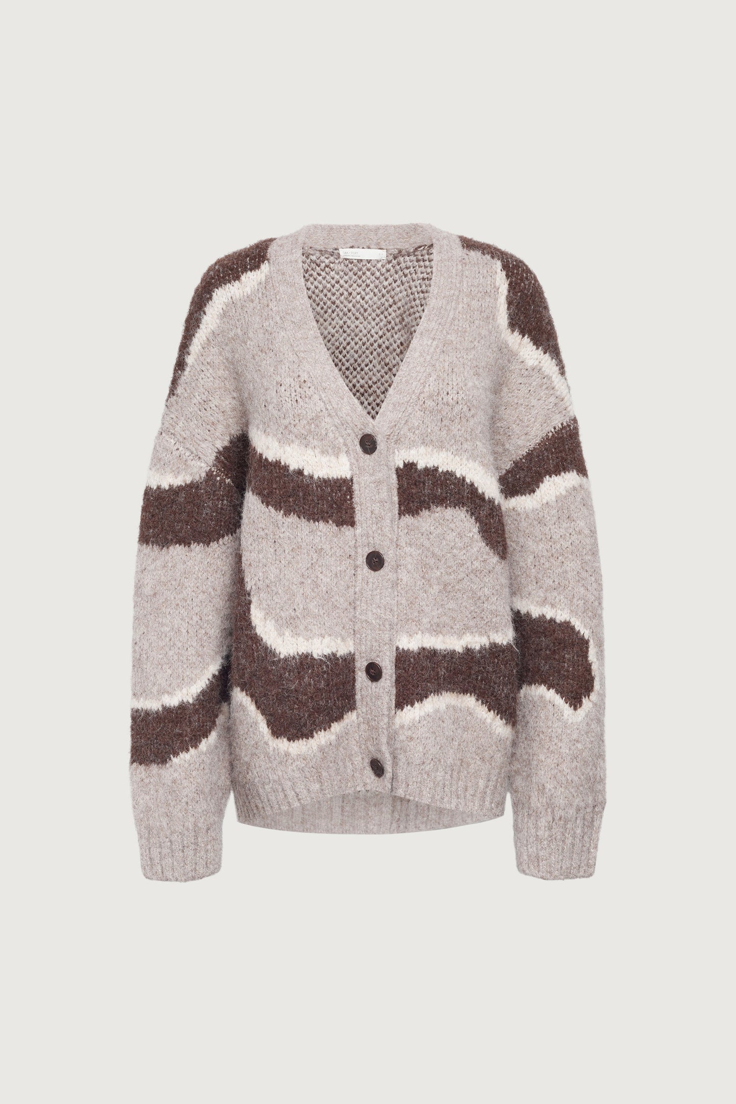 INTARSIA KNIT CARDIGAN