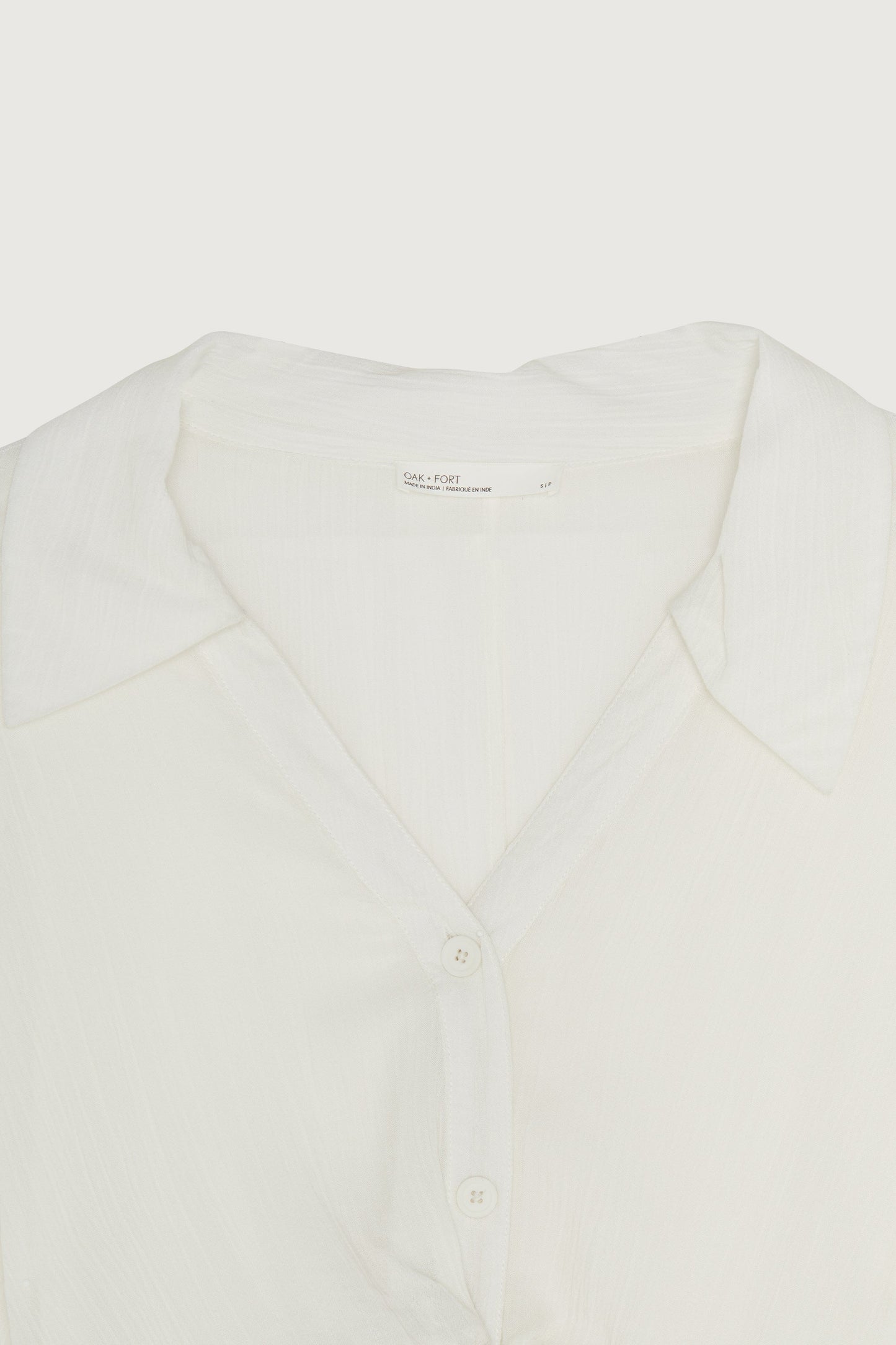 KNOT FRONT SHIRT DRESS