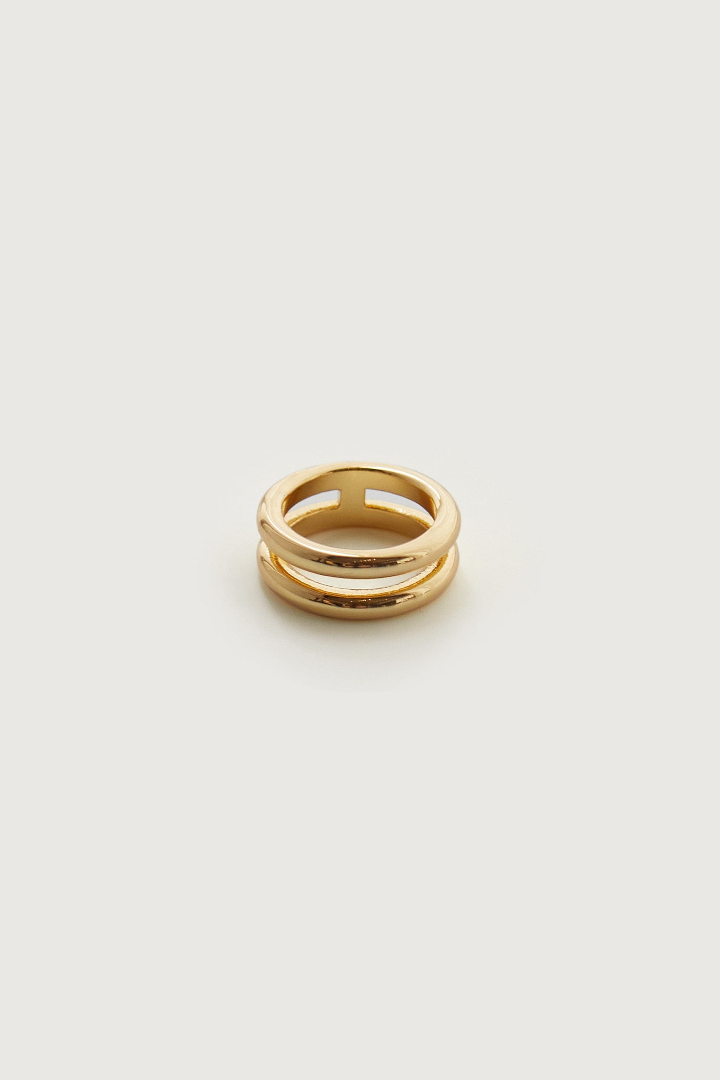 BUBBLY DOUBLE BAND RING