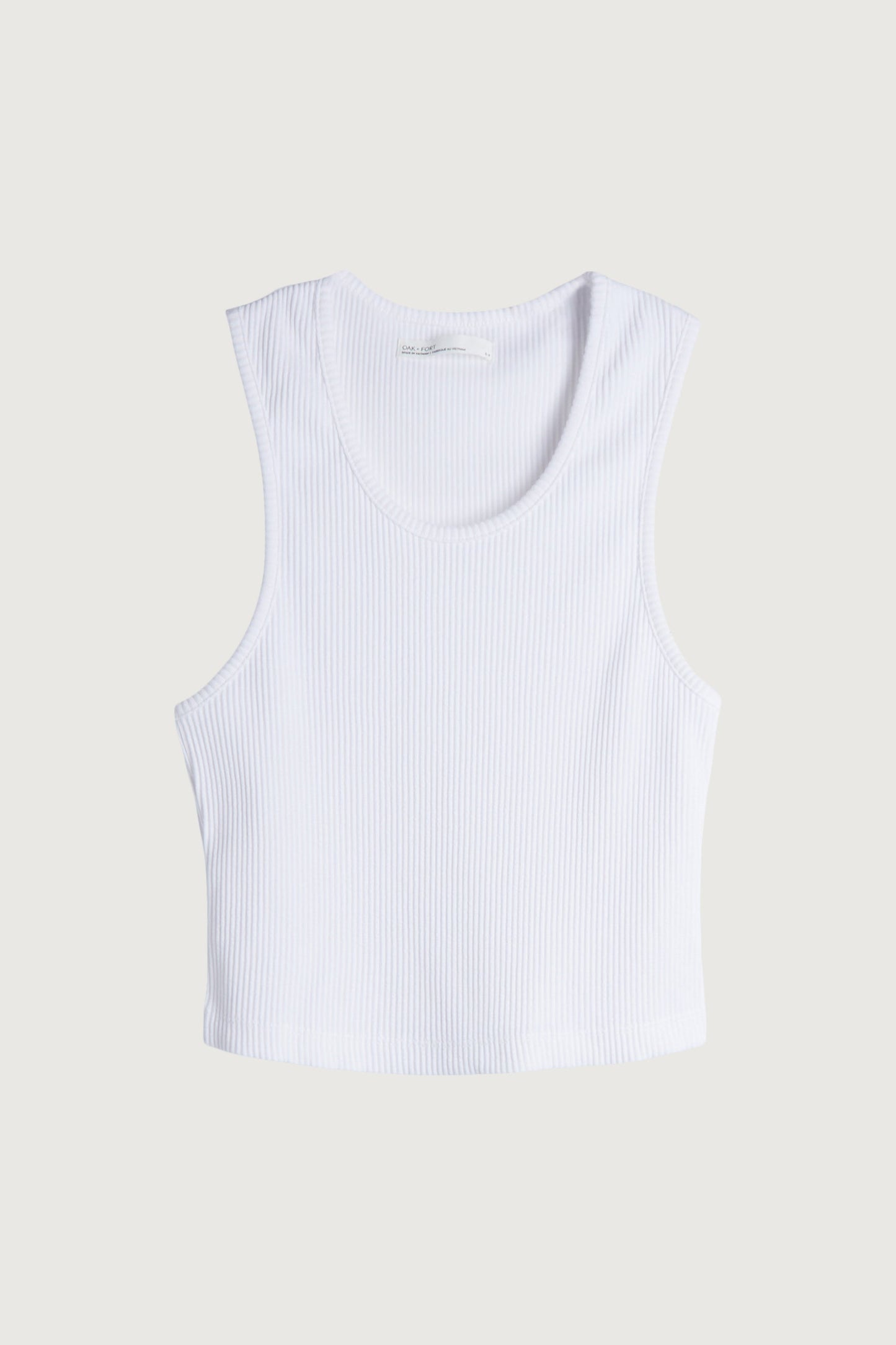 CROPPED RIBBED TANK