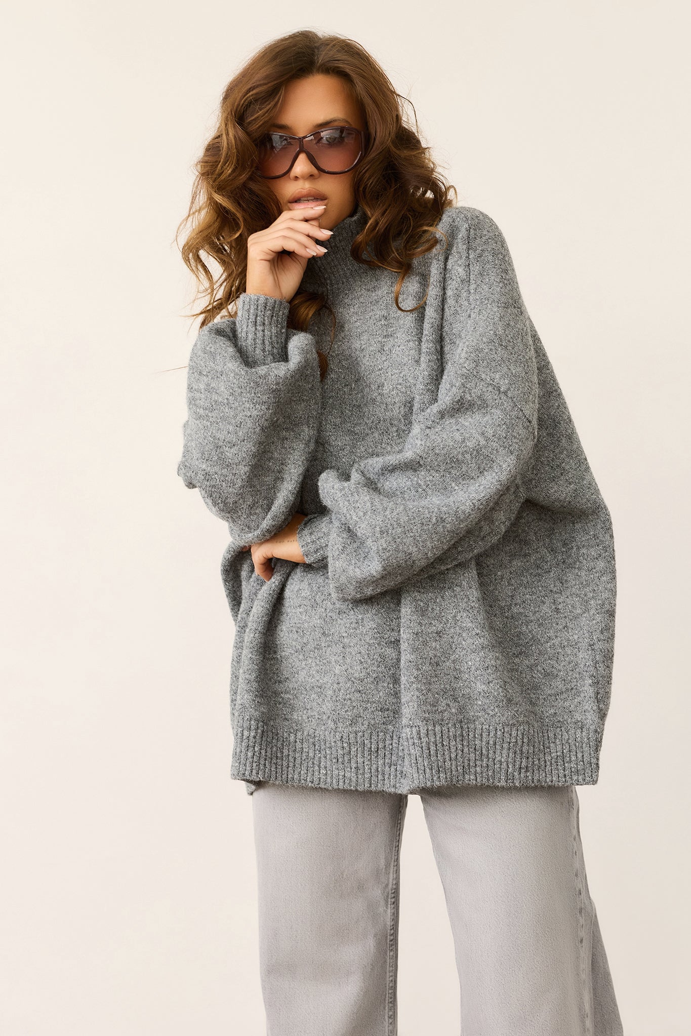 Aftersun Knit Sweater - Grey