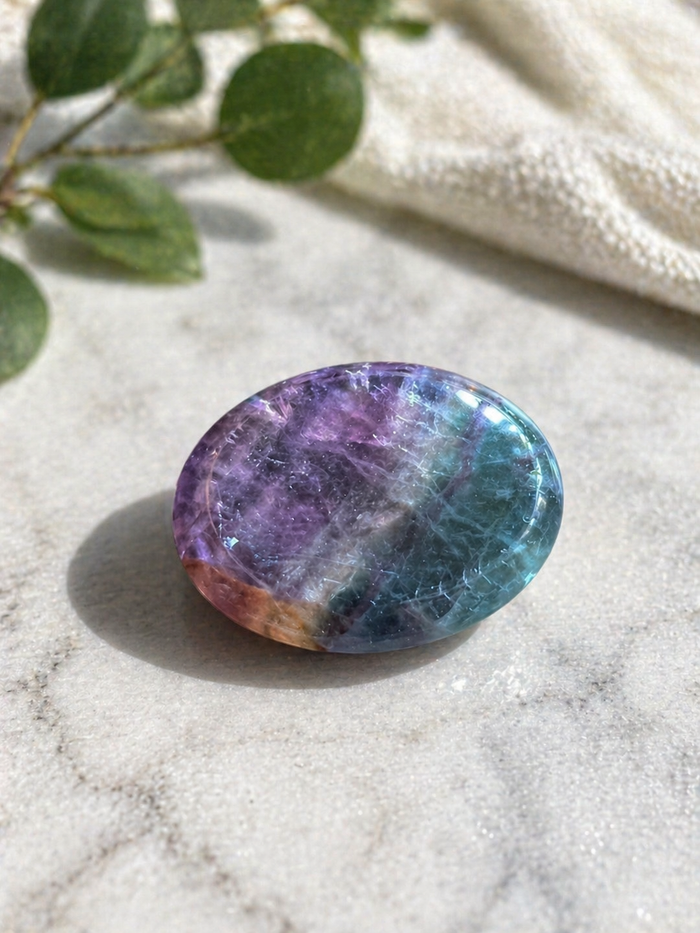 Amethyst Worry Stone