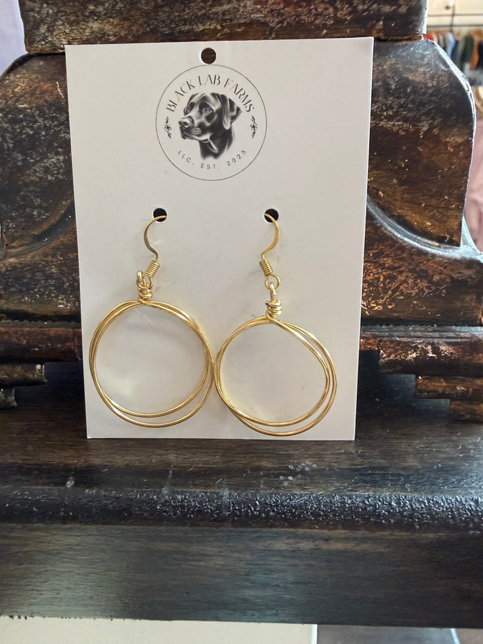 Dangle- double hoop