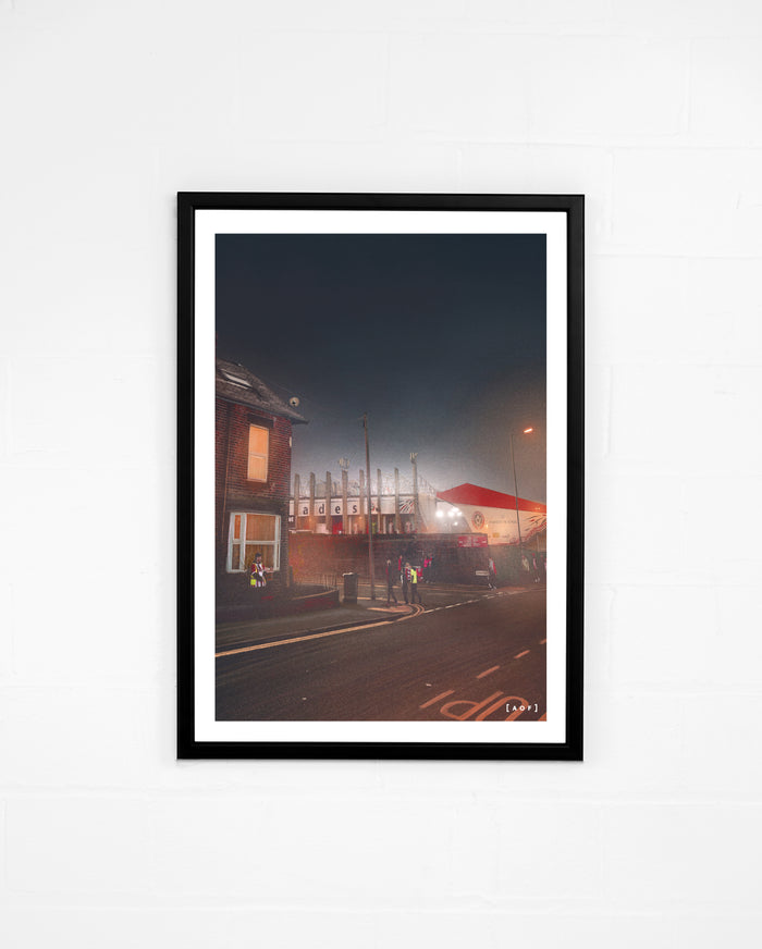 ART OF x Sheffield United Bramall Lane by Night Print | Football Art