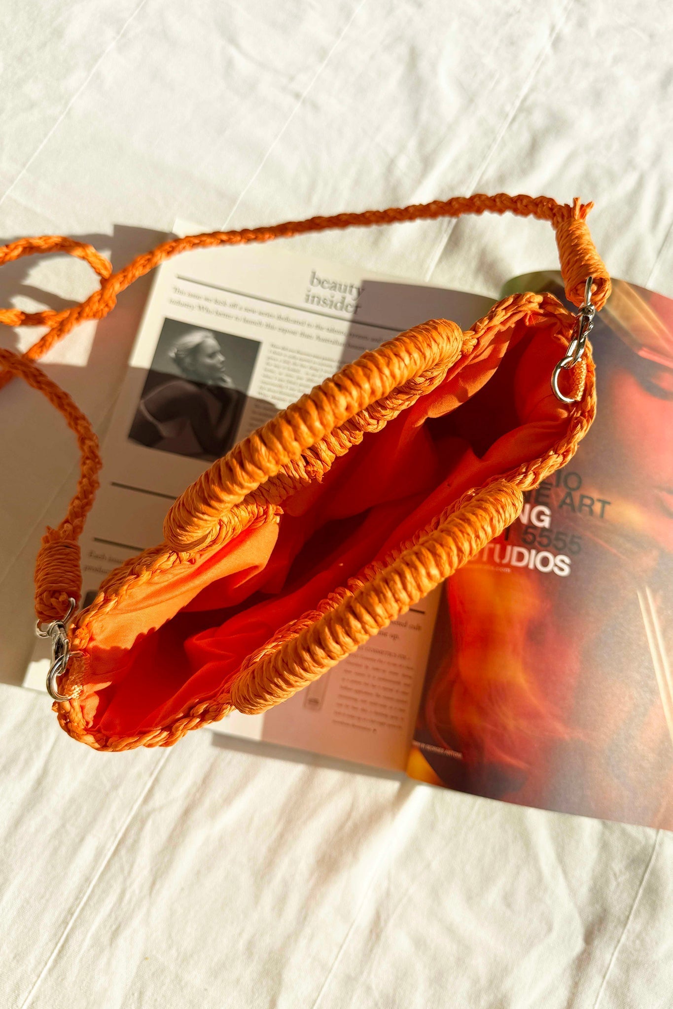 Crochet Club Bag - Orange
