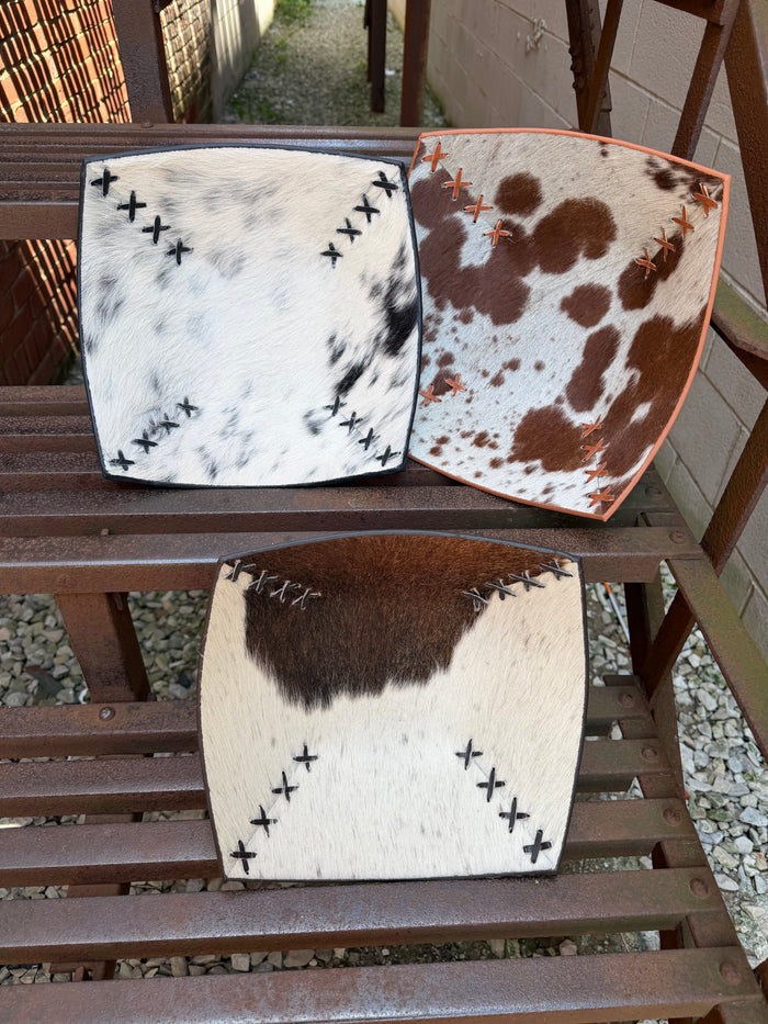 El Paso 11" Hand-stitched Large Cowhide Bowl