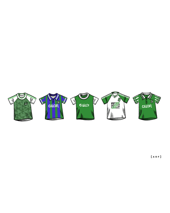 ART OF x Hibernian Classics Framed Print | Hibs Football Wall Art