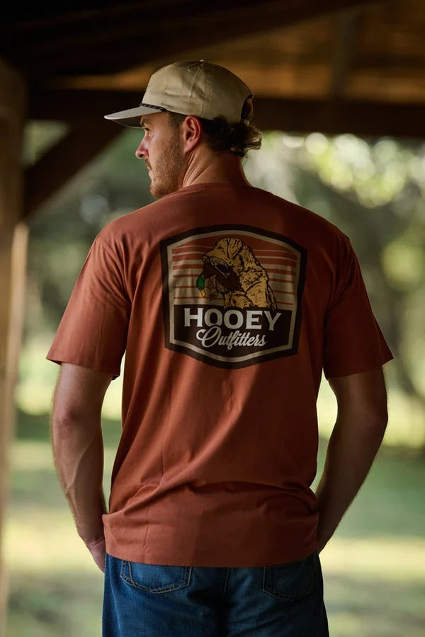 Hooey Outfitters Men's Toller Rust Bird Dog Short Sleeve Tee Shirt HT2656RU
