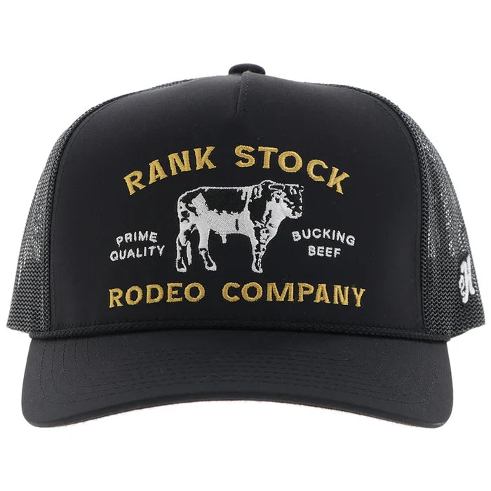 Hooey "Rank Stock" Black Snapback Hat 2562T-BK