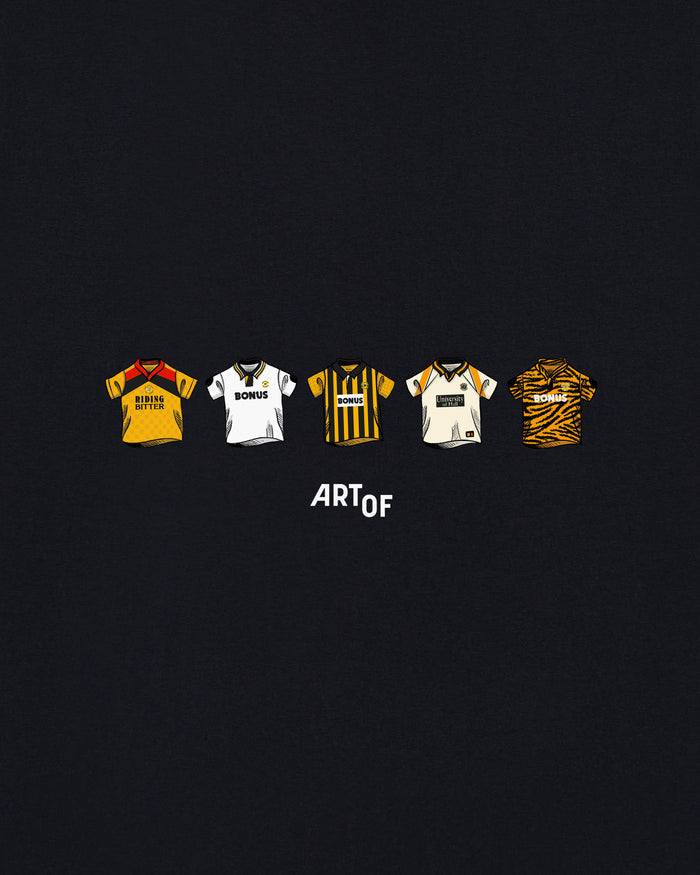 ART OF Hull Printed Classics Tee | HCFC Black Graphic Football T-shirt