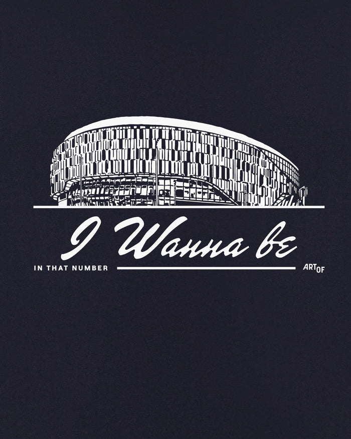 ART OF Spurs I Wanna Be Stadium | THFC Navy Graphic Football T-shirt