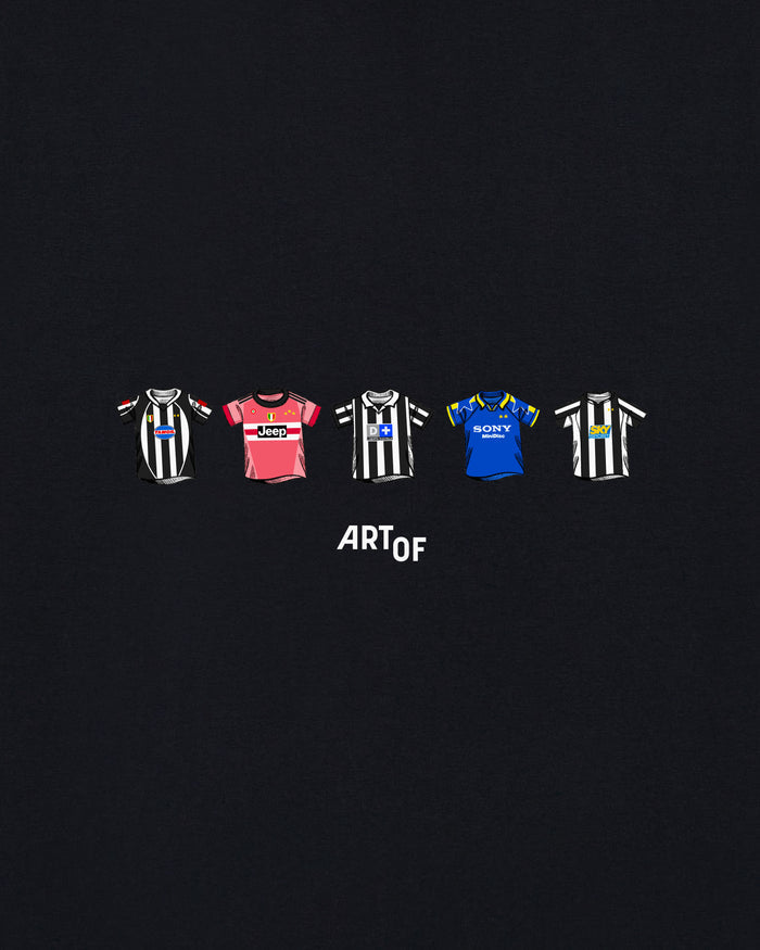 ART OF Juve Classics Tee | Black Graphic Italian Football T-shirt
