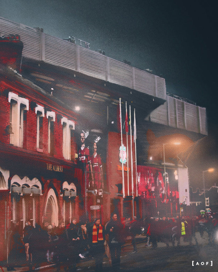 ART OF LFC Anfield by Night Framed Print | Football Wall Art