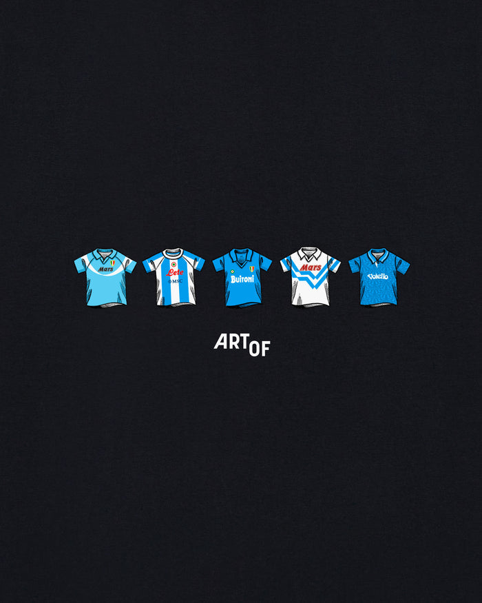 ART OF Napoli Classics Tee | Black Graphic Italian Football T-shirt