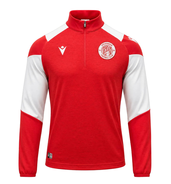 Red & White 1/4 Zip