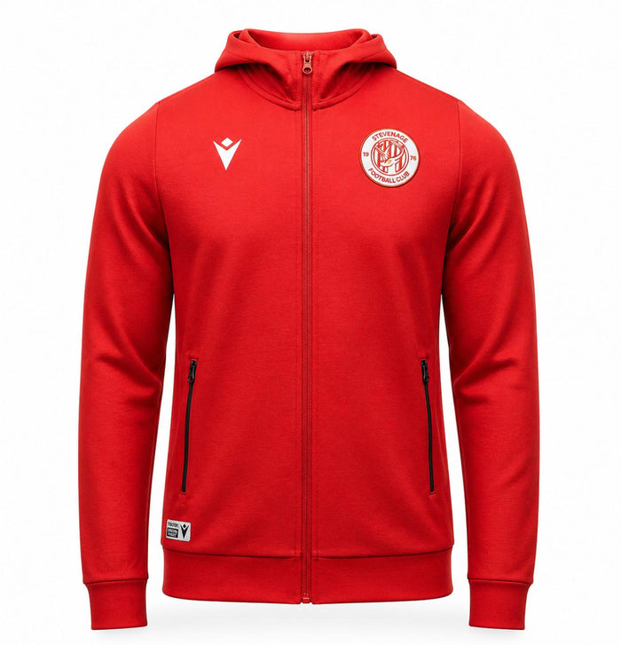 Red Zipped Hoodie