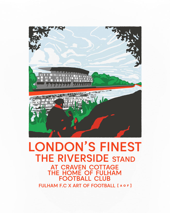 ART OF x Fulham Riverside Stand Framed Football Print | FFC Wall Art