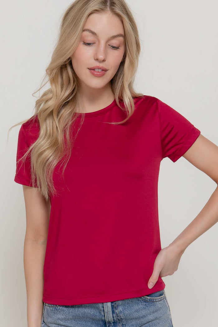 Round Neck Knit Top