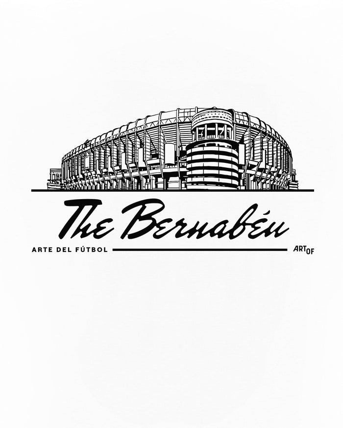 ART OF The Bernabéu Tee | RMCF White Graphic Football T-shirt