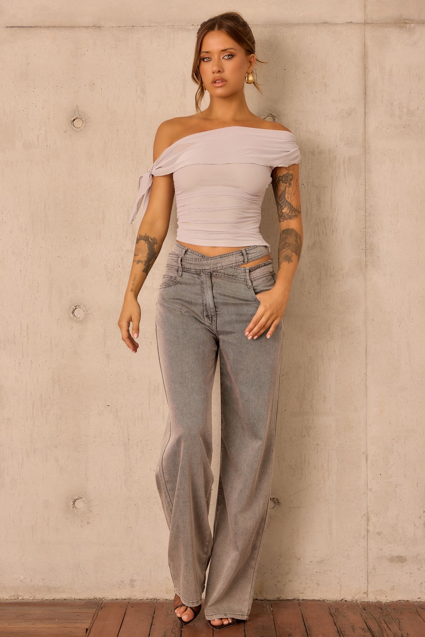 Urban Ease Denim Jeans - Ash