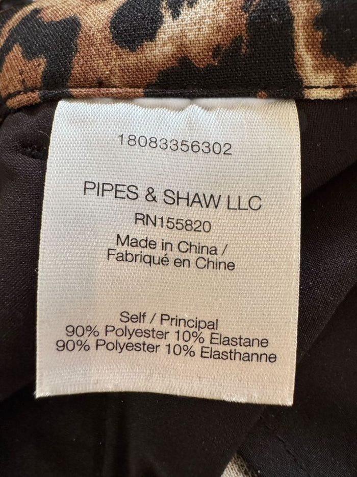 Veronica Beard Leopard Print Stretch Ankle Pants – Size 12