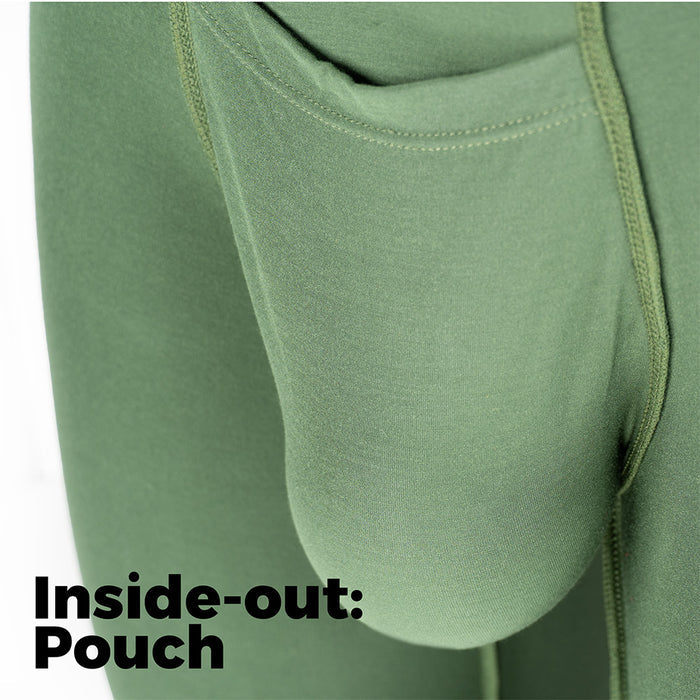 Vesuvius Boxer Brief inside-out showing pouch