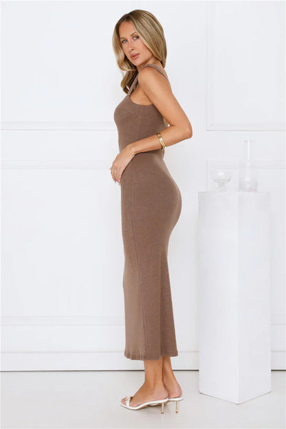 Martini Hour Midi Dress Chocolate