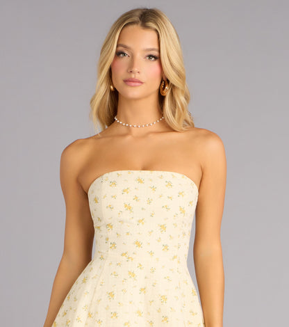 Sunlit Daydream Floral Mini Dress