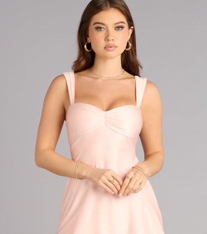 Cute Crush Knit A-Line Mini Dress