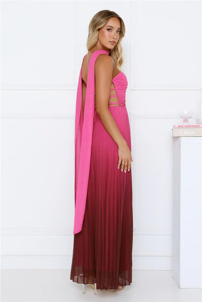 Rosie Reverie Strapless Maxi Dress Pink