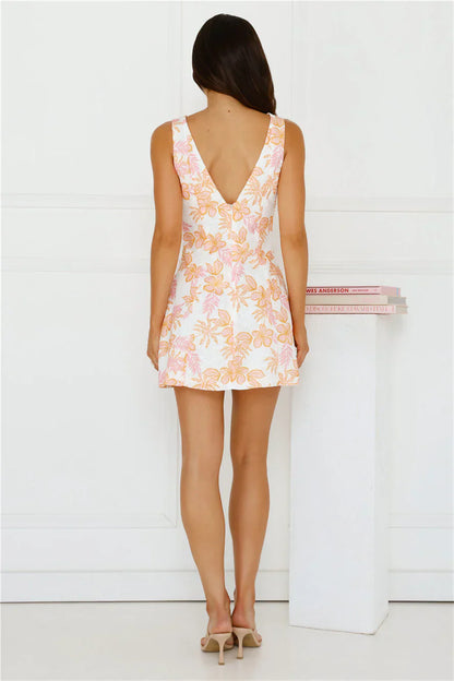 Manifesting In Mini Dress Orange