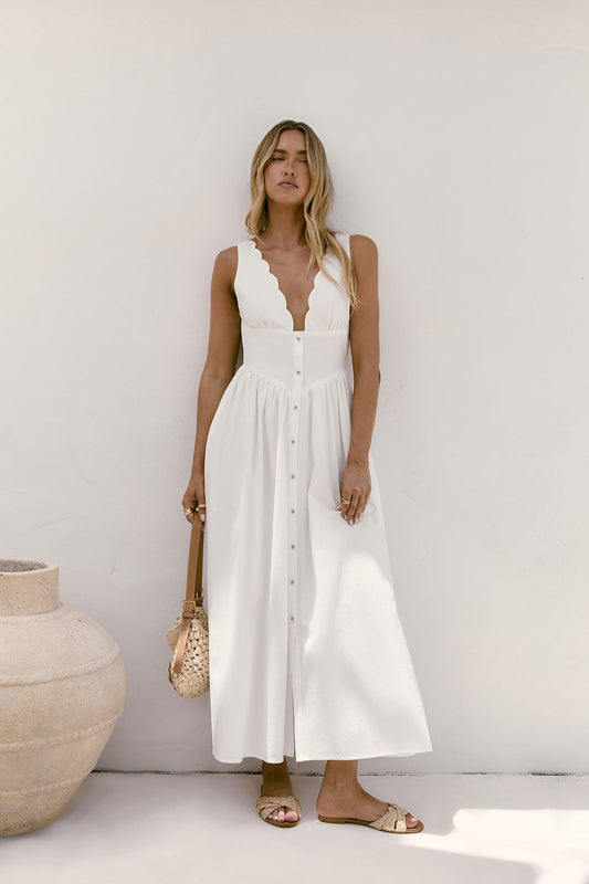 Chasing Daylight Maxi Dress White