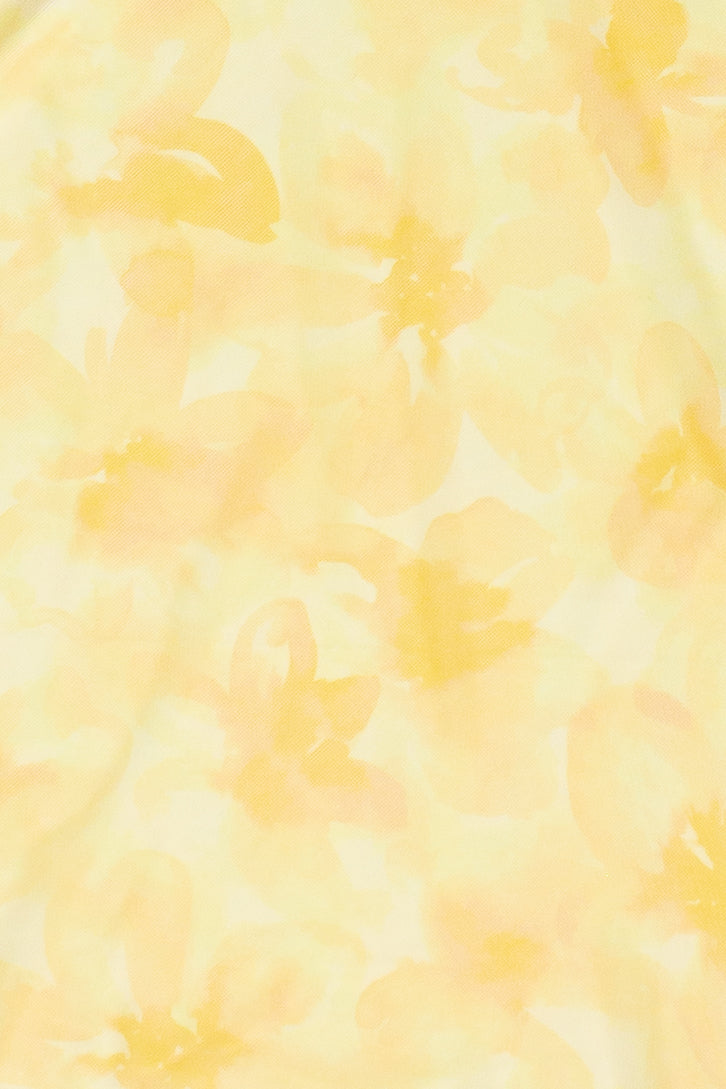 Floral Print Mesh Cami Dress