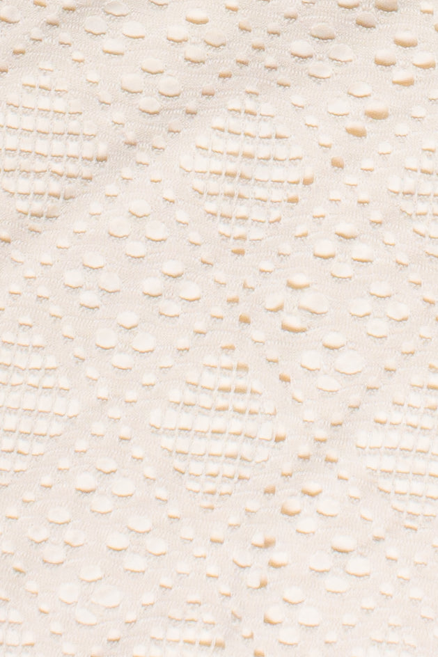 Diamond Pointelle Beaded Halter Mini Dress