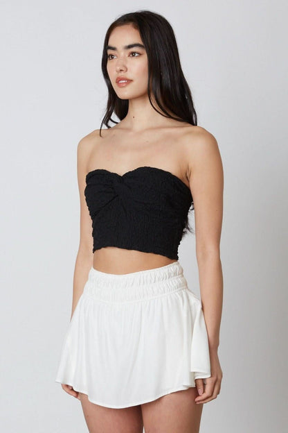 Candice Black Twist Tube Top