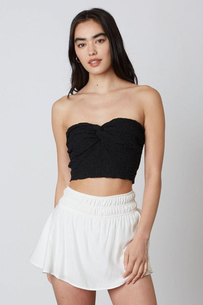 Candice Black Twist Tube Top
