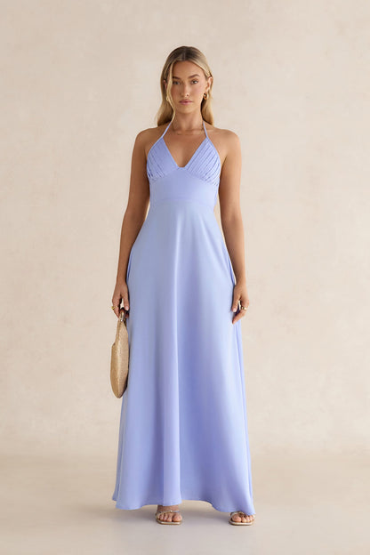 Have This Dance Halter Maxi Dress Blue