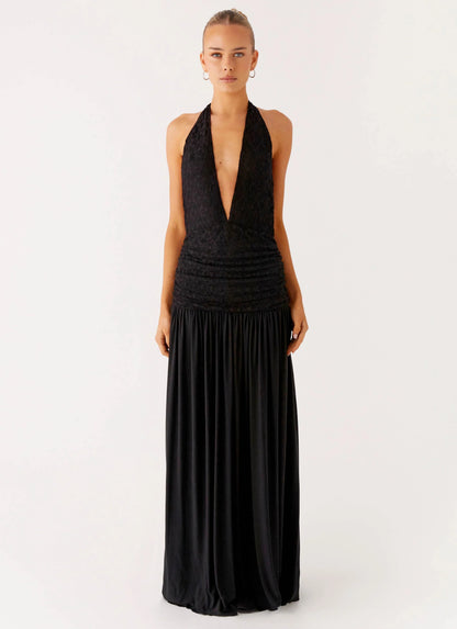 Full Attention Maxi Dress - Black