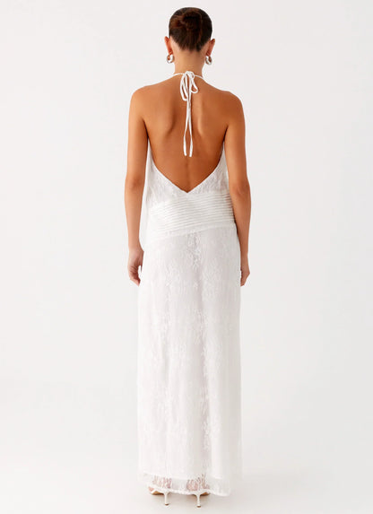 Reinhart Halter Maxi Dress - White