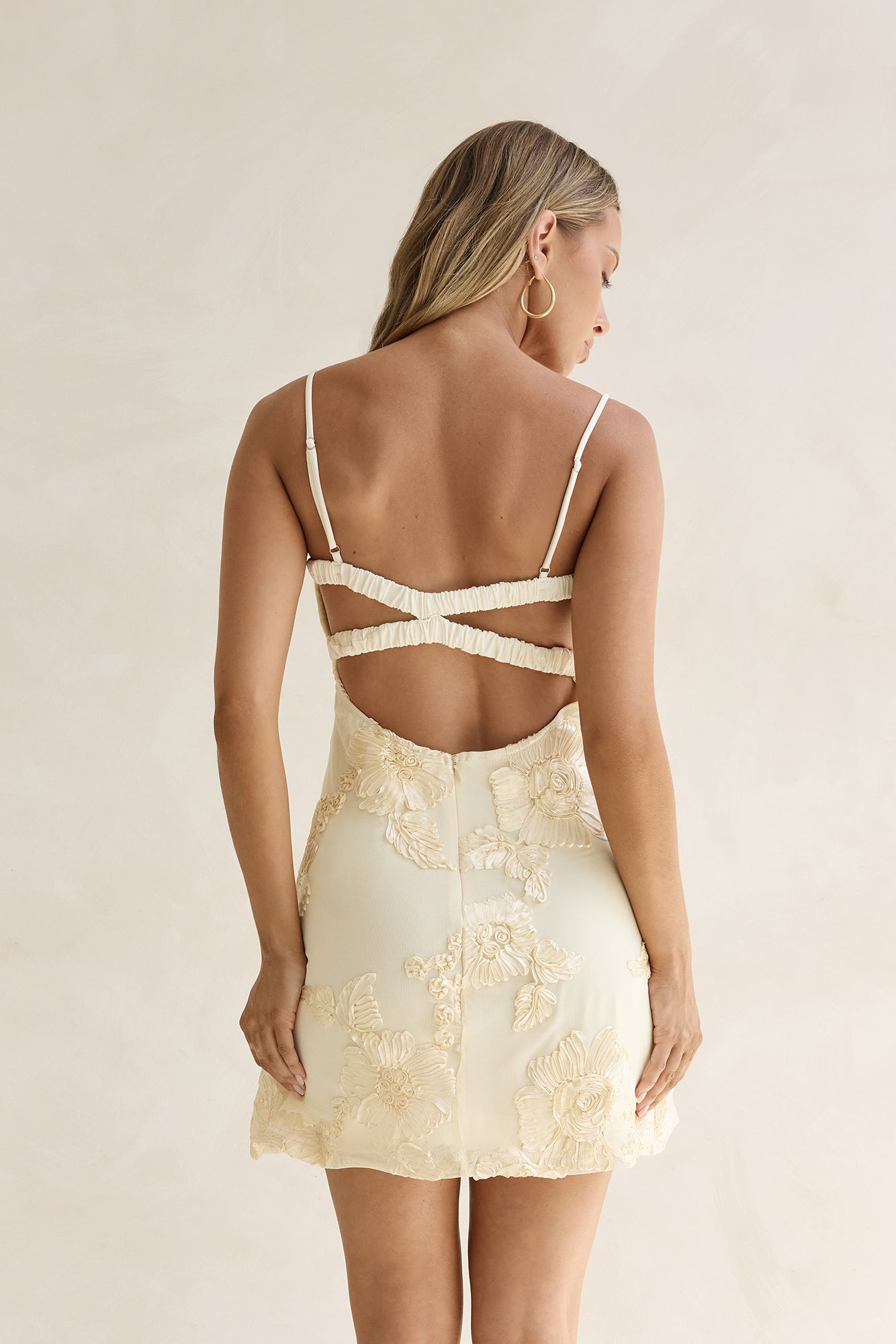 At The Bar Mini Dress Yellow