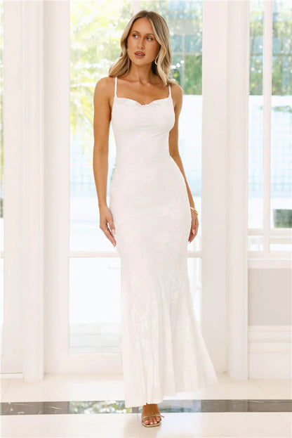 Nocturnal Luxe Maxi Dress White