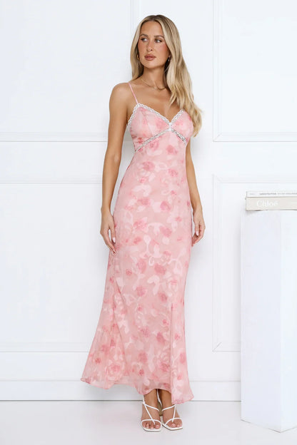 Rosewater Daydream Maxi Dress Pink