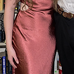 Luxe Destinations Satin Maxi Dress Rust
