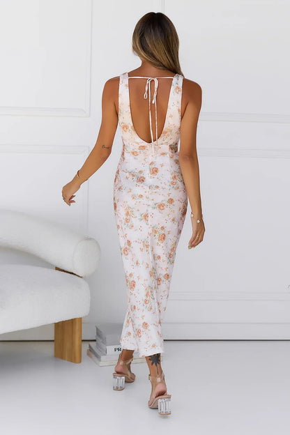 Moments Of Love Midi Dress Print