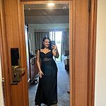 Going Out To Party Satin Maxi Dress Black