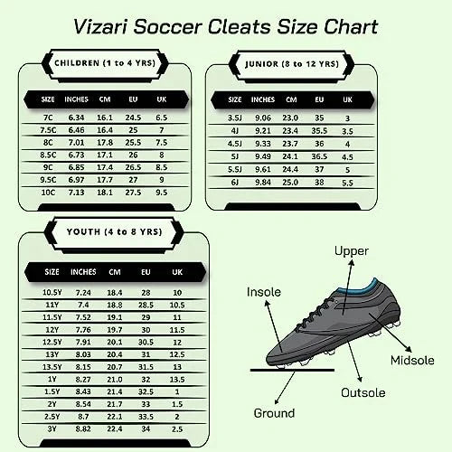 9342 - Zodiac Junior Outdoor Cleats 2