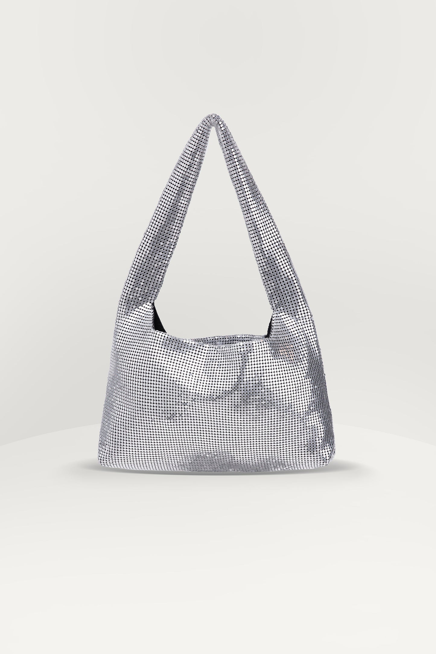 METAL KNIT SHOULDER BAG