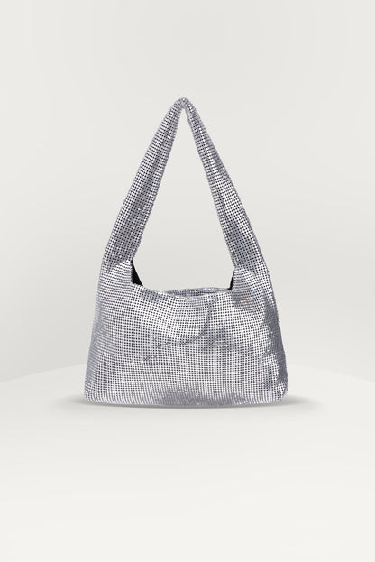 METAL KNIT SHOULDER BAG