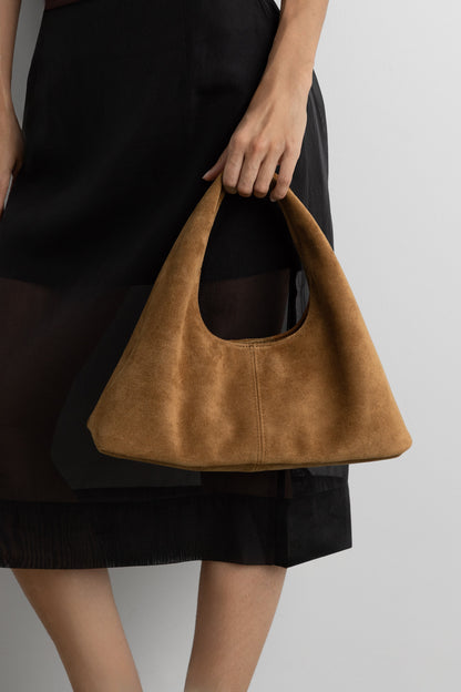 DEMI SHOULDER BAG IN VEGAN SUEDE